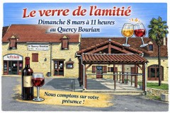 Verre de l'amitié au Quercy Bourian