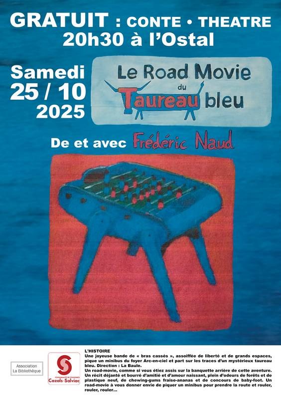 Animations biblio 25 octobre 2025 : spectacle de Frédéric Naud